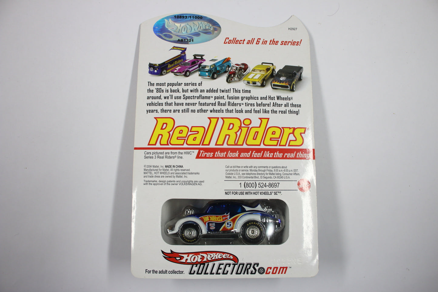 Hot Wheels HWC Series 4 (2005) - Real Riders / Evil Weevil (Spectraflame Race Team Blue) [Pre-owned]