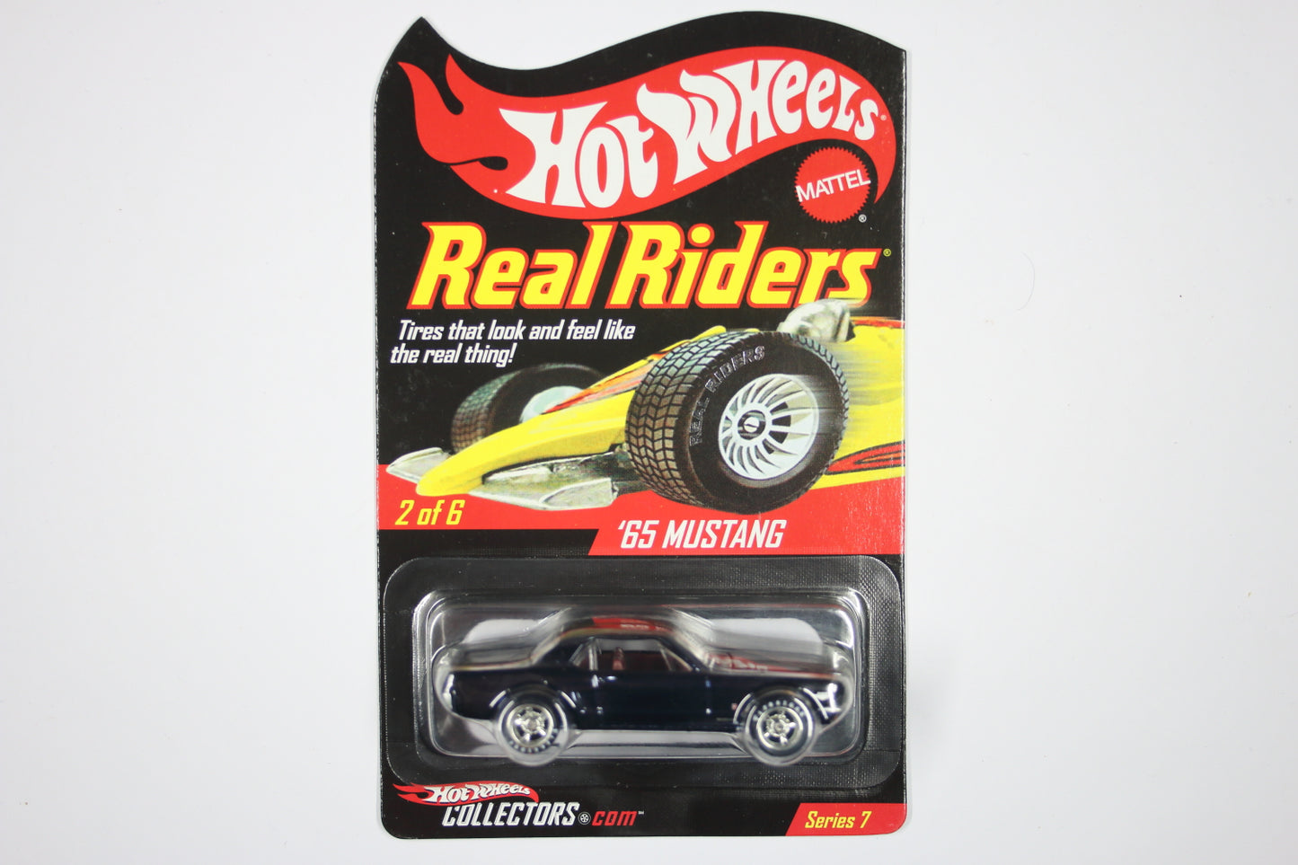 Hot Wheels HWC Series 7 (2008) - Real Riders / '65 Mustang (Spectraflame Steel Blue) [Pre-owned]