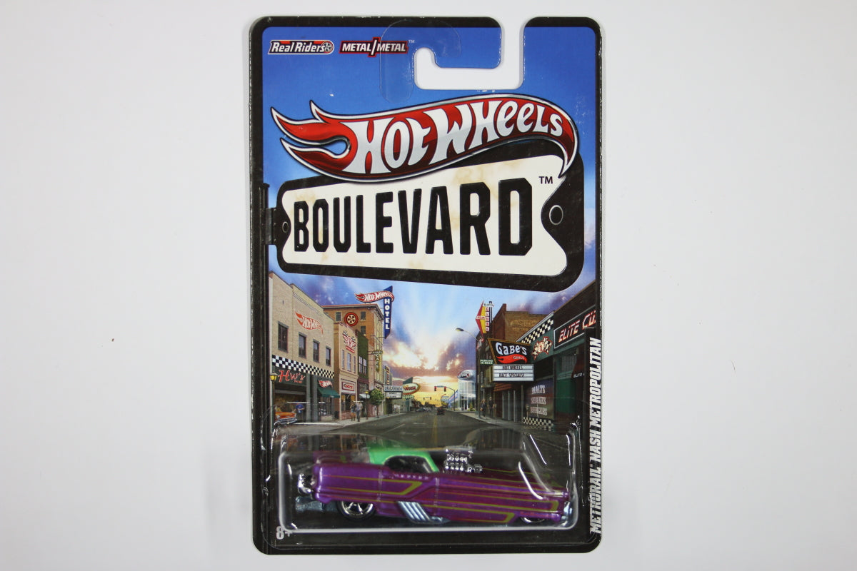 [Pre-owned] Hot Wheels Boulevard 2012 / Legends - Metrorail Nash Metropolitan (Purle with green top)
