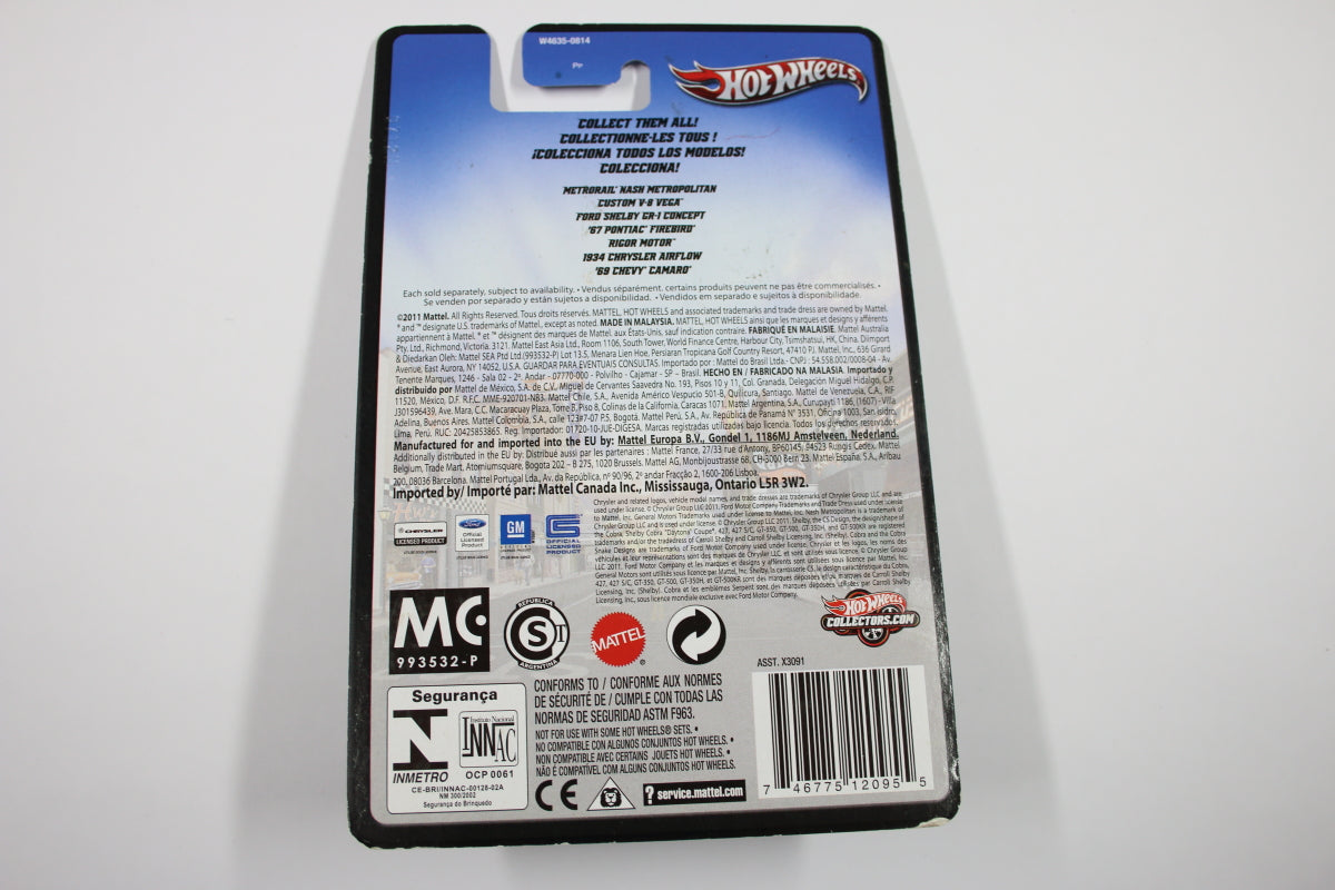 [Pre-owned] Hot Wheels Boulevard 2012 / Show Rods - Rigor Motor (Metalflake Red w/ Black Top)
