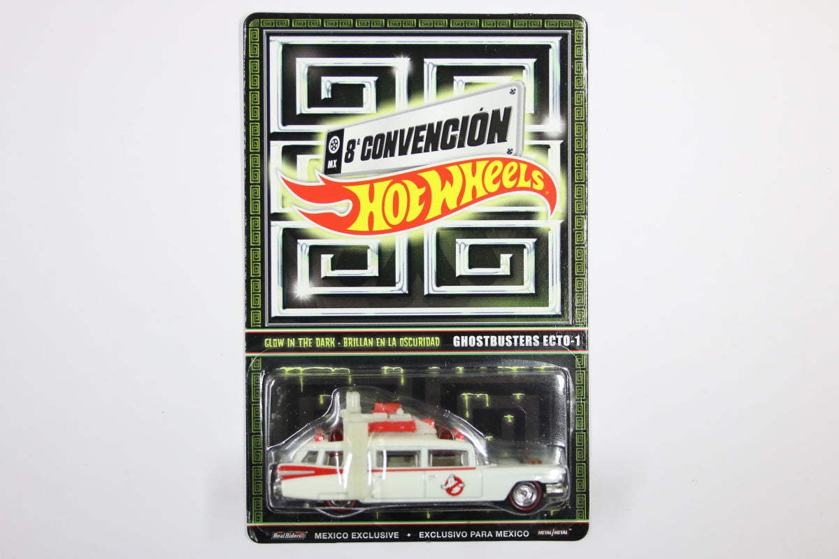 [Pre-owned] 2015 Mexico Hot Wheels Convention - Ghostbusters Ecto-1 (White, Glow in the dark)