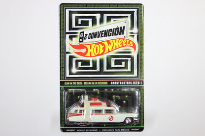 [Pre-owned] 2015 Mexico Hot Wheels Convention - Ghostbusters Ecto-1 (White, Glow in the dark)