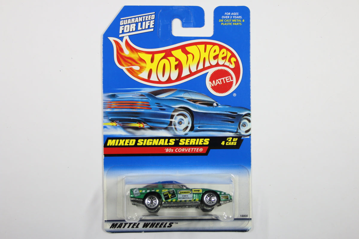 [Pre-owned] Hot Wheels Mainline 1998 #734 - '80's Corvette "Mixed Signals Series"