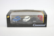 [Damaged] 1:72 - 3 Car Mini Cooper Set (Red, White & Blue)