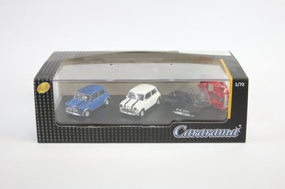 [Damaged] 1:72 - 3 Car Mini Cooper Set (Red, White & Blue)
