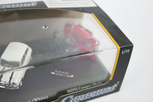 [Damaged] 1:72 - 3 Car Mini Cooper Set (Red, White & Blue)