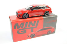 [Pre-owned] Mini GT #194 - Audi RS 6 Avant Carbon Black Edition (Tango Red)