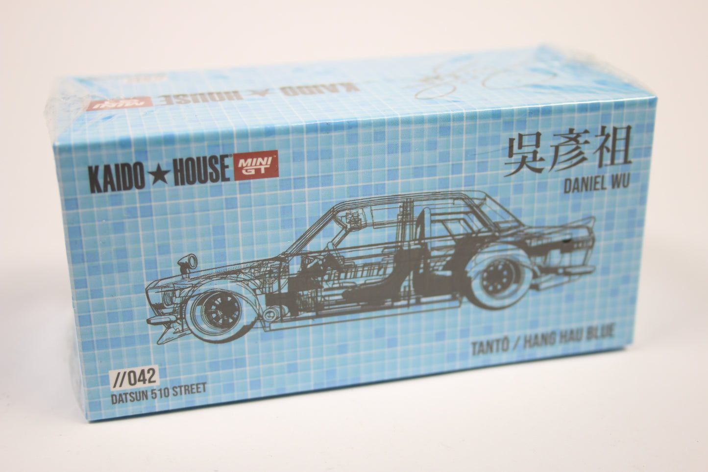 [Pre-owned] Kaido / Mini GT #042 - Datsun 510 Street Tanto V2 (Blue)