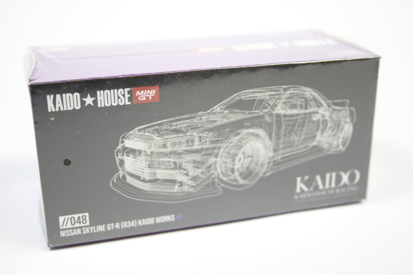 [Pre-owned] Kaido / Mini GT #048 - Nissan Skyline GT-R (R34) Kaido Works V1