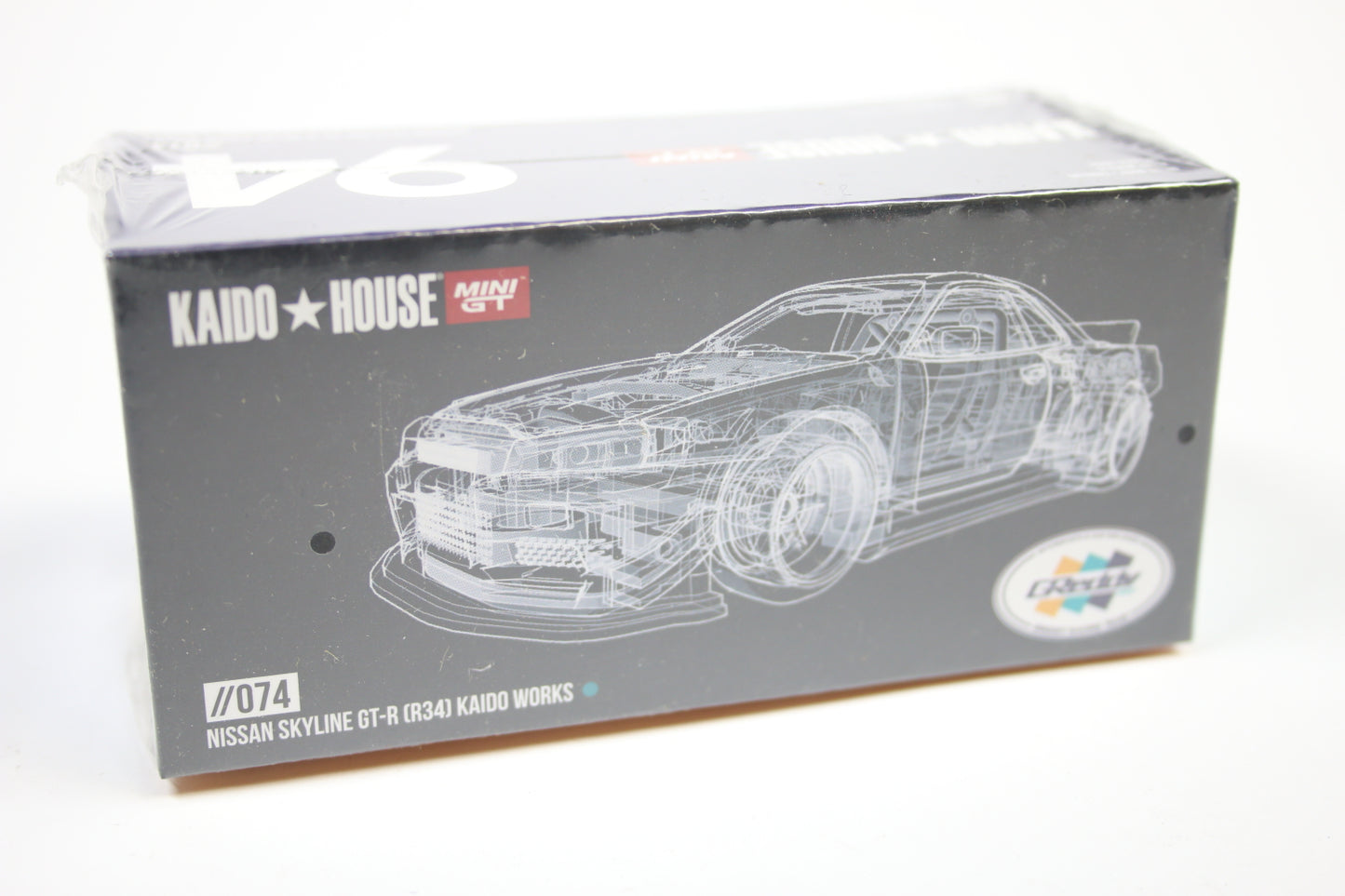 [Pre-owned] Kaido / Mini GT #074 - Nissan Skyline GT-R (R34) Kaido Works GReddy V1