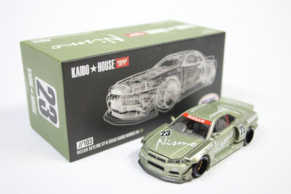 [Pre-owned] Kaido / Mini GT #103 - Nissan Skyline GT-R (R34) Kaido Works V4