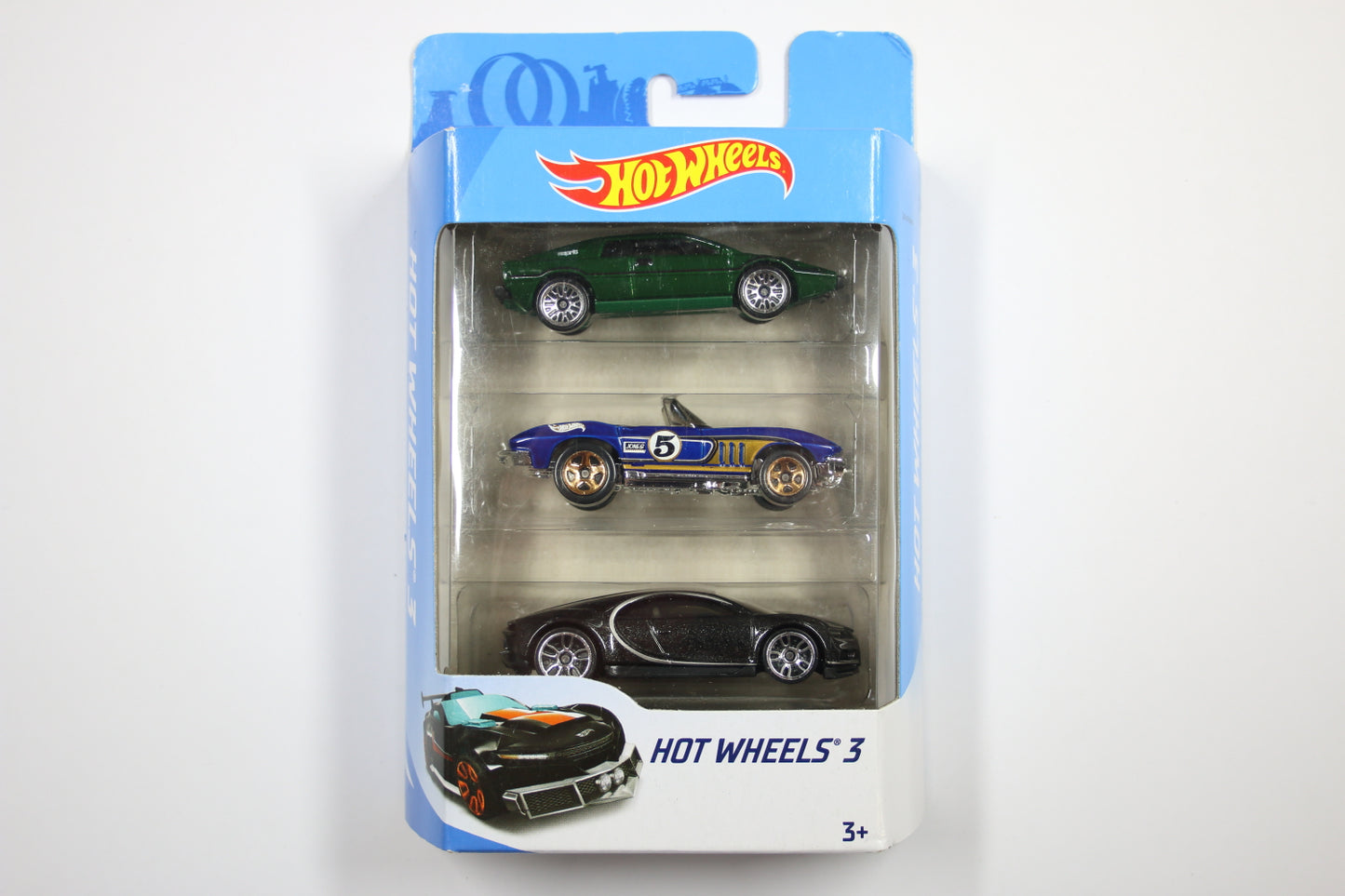 [Pre-owned] Hot Wheels 3 Pack - Lotus Esprit S1, Chevy Corvette & Bugatti Chiron