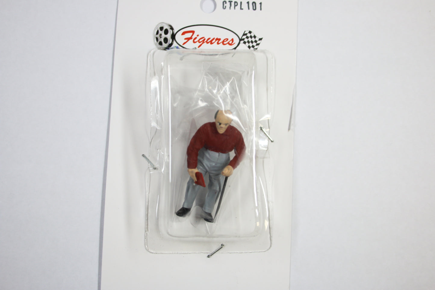 1:43 - Old Biff Tannen Figure with walking stick / Back to the Future II
