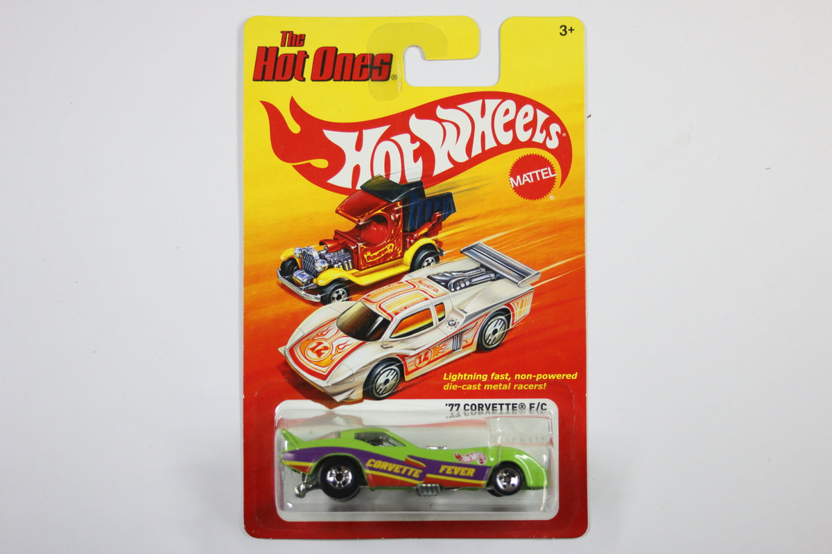 [Pre-owned] Hot Wheels The Hot Ones (2012) - '77 Corvette F/C (Lime Green)