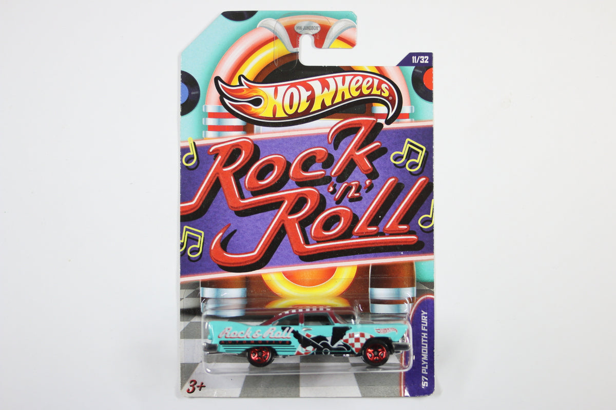 [Pre-owned] Hot Wheels Jukebox Series (2012) 11/32 - '57 Plymouth Fury "Rock 'n' Roll"