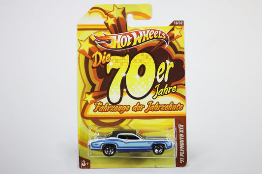 [Pre-owned] Hot Wheels Cars of the Decades (2012) 18/32 - '71 Plymouth GTX "70s"