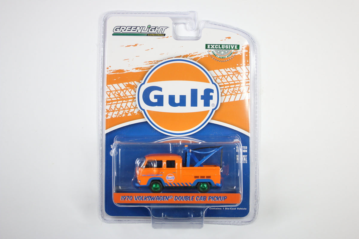 [Green Machine] 1970 Volkswagen Double Cab Pickup With Drop in Tow Hook - Gulf Oil 'That Good Gulf Gasoline'