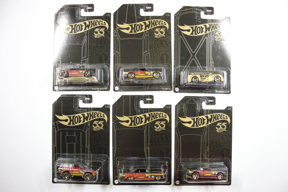 2023 Mix 1 - Set of 6 - Black and Yellow Series (55th Anniversary)