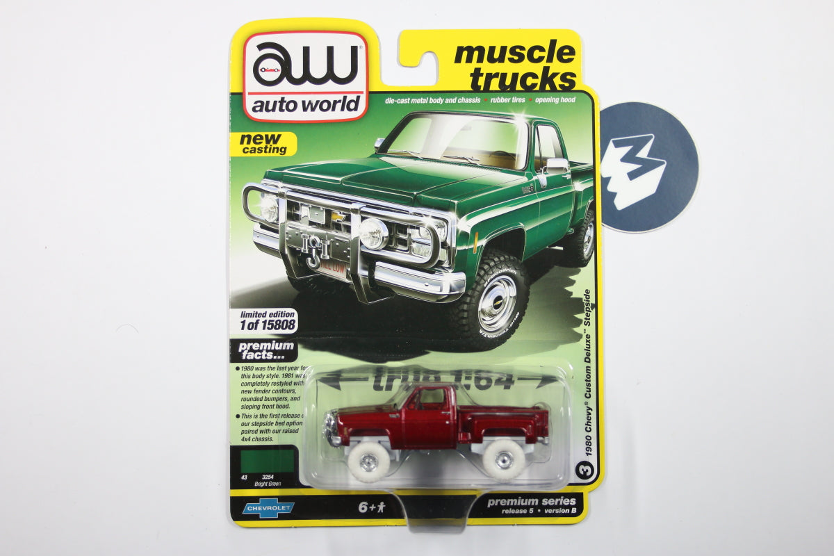 [Ultra Red] 1980 Chevrolet Custom Deluxe 10 Step Side Truck