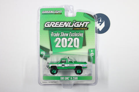 [Green Machine] 1981 GMC K-2500 - #20 GreenLight Stuntman Association - 2020 GreenLight Trade Show Exclusive
