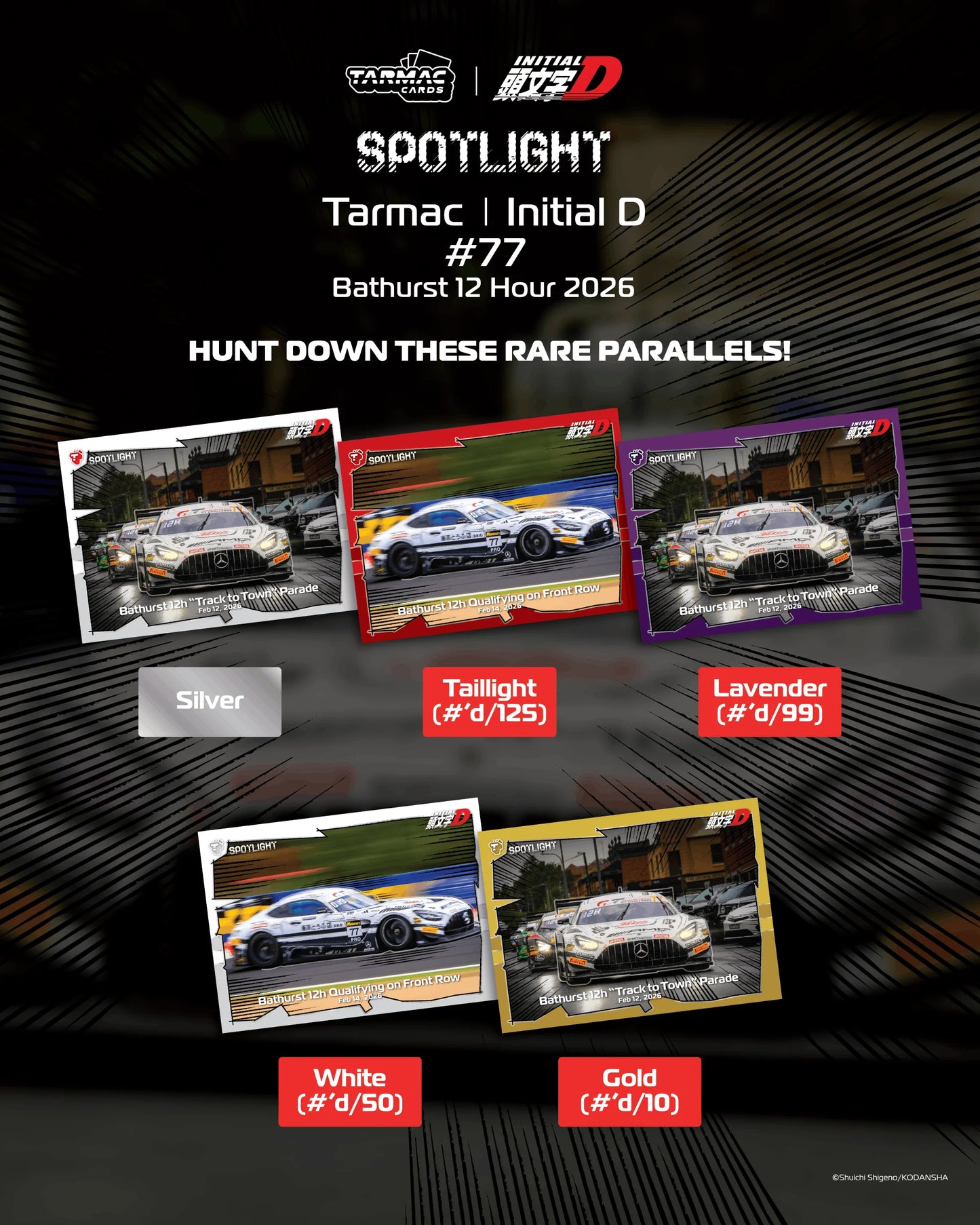Tarmac Cards Spotlight Tarmac / Initial D #77 Bathurst 12 Hour 2026