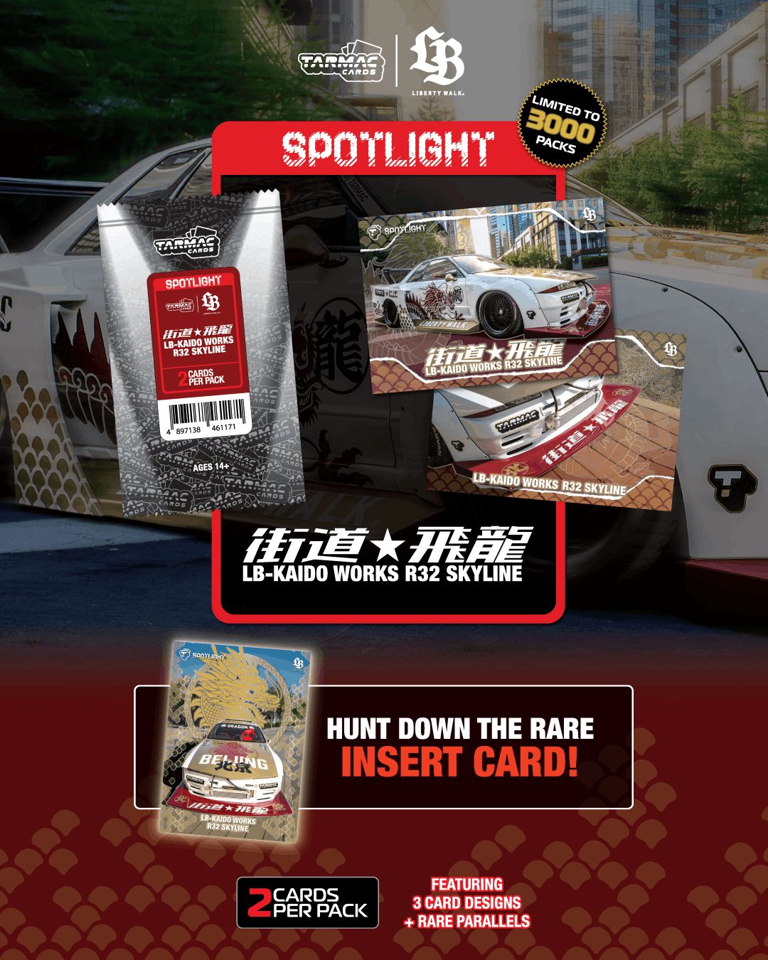 Tarmac Cards Spotlight - LB-KAIDO WORKS R32 SKYLINE "Flying Dragon"