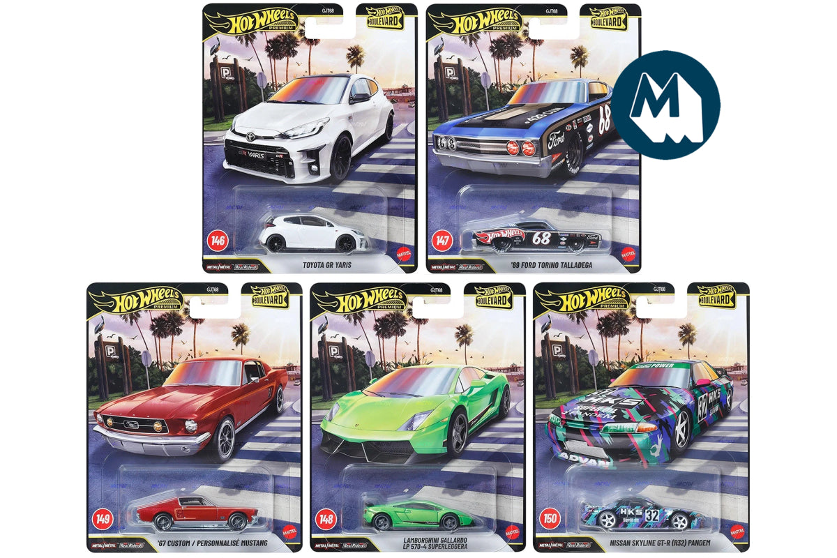 [Pre-order] Hot Wheels Boulevard 2026 Mix 2: Set of 5 (#146-150)