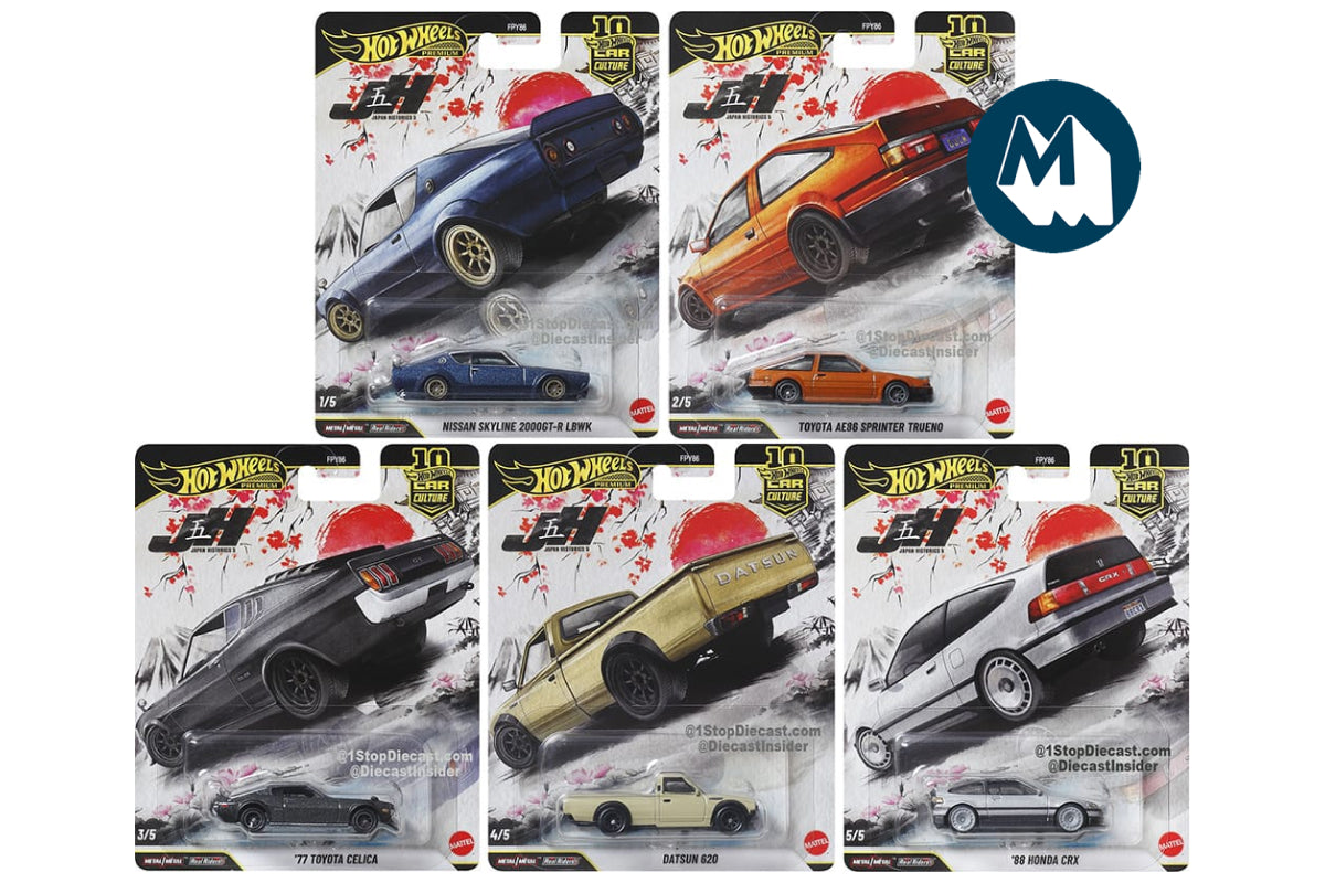 [Pre-Order] Hot Wheels Car Culture 2026 Mix 1 Japan Historics