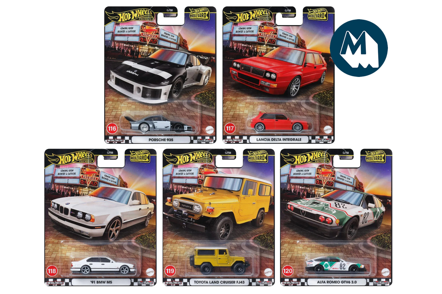 Hot Wheels Boulevard 2025 / #116/117/118/119/120 - Boulevard 2025 Mix 1