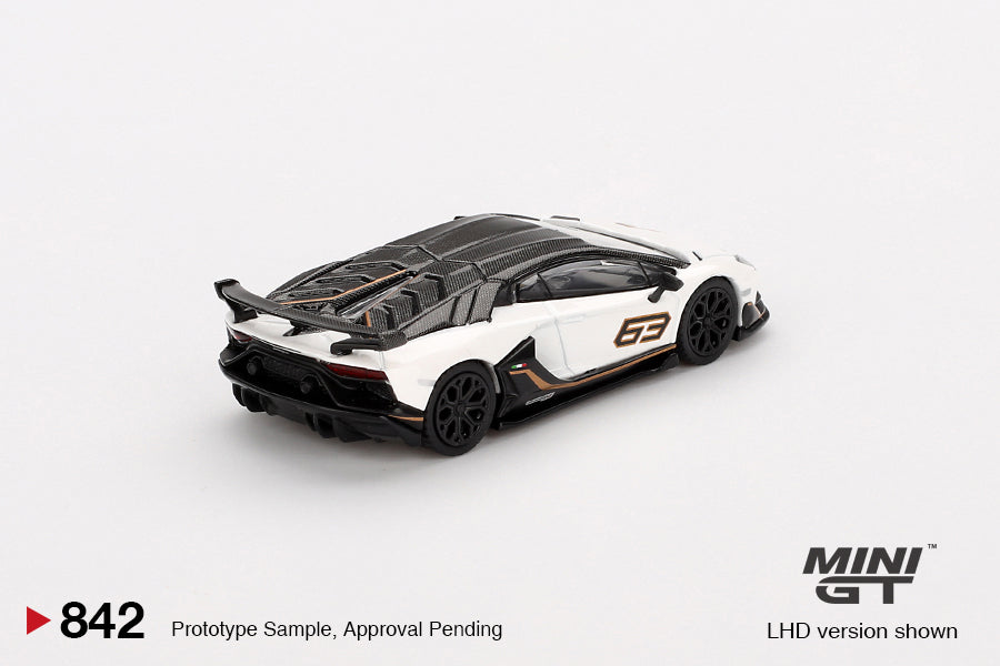 #842 - Lamborghini Aventador SVJ 63 Bianco Asopo