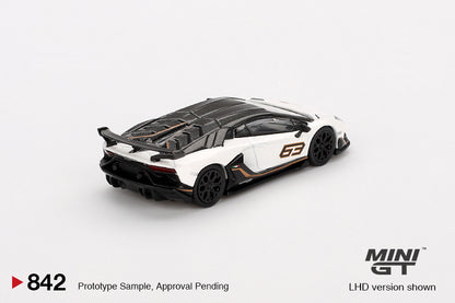 #842 - Lamborghini Aventador SVJ 63 Bianco Asopo