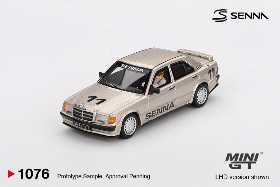 #1076 - Mercedes-Benz 190 E 2.3-16 #11 Ayrton Senna 1984 Nürburgring Race of Champions w/ Figure
