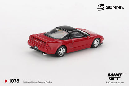#1075 - Honda NS-X Prototype Midship Sports 1989 Ayrton Senna w/ Figure