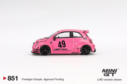 #851 - Fiat ABARTH 595 LB-WORKS x Abas Works Pink