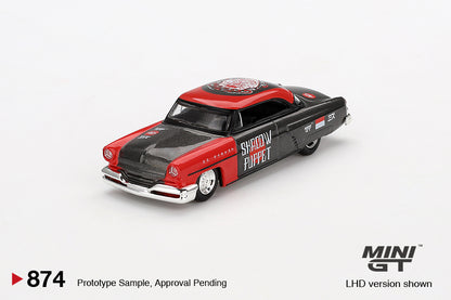 #874 - Lincoln Capri Hot Rod 1954 "Shadow Puppet" / Mini GT x MIZU Diecast 2024