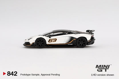 #842 - Lamborghini Aventador SVJ 63 Bianco Asopo