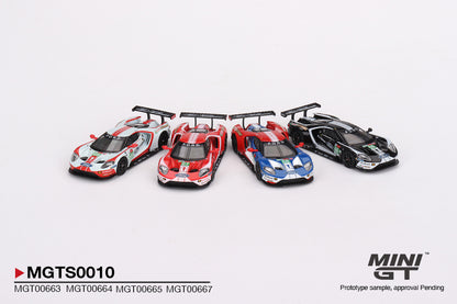 #663/664/665/667 - Ford GT LMGTE PRO 2019 24 Hrs of Le Mans Ford Chip Ganassi Team (4 Cars Set)