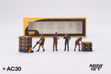 1:64 Figures: UPS Driver and workers