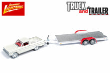 1964 Ford Ranchero with Open Car Trailer