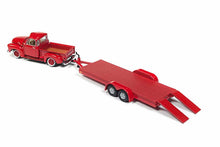 1950 Chevy Pickup with Open Car Trailer