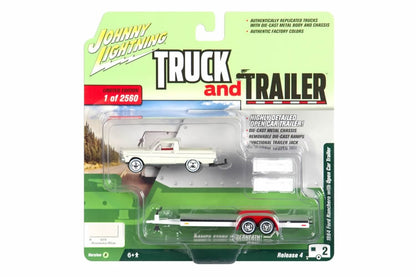 1964 Ford Ranchero with Open Car Trailer