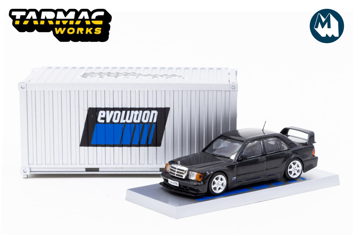 Mercedes-Benz 190 E 2.5-16 Evolution II Black Metallic with Container