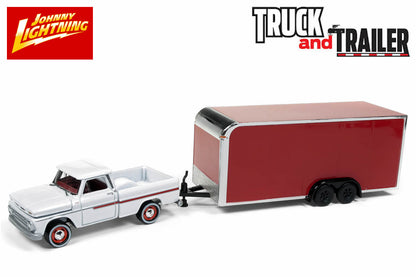 1965 Chevy Pickup with Enclosed Car Trailer