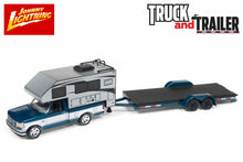 1993 Ford F-150 w/ Truck Camper with Open Car Trailer