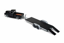 1950 Chevy Pickup with Open Car Trailer