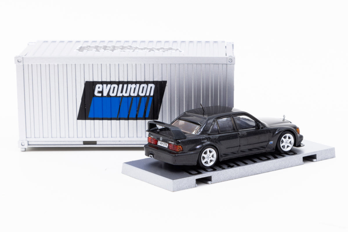 Mercedes-Benz 190 E 2.5-16 Evolution II Black Metallic with Container