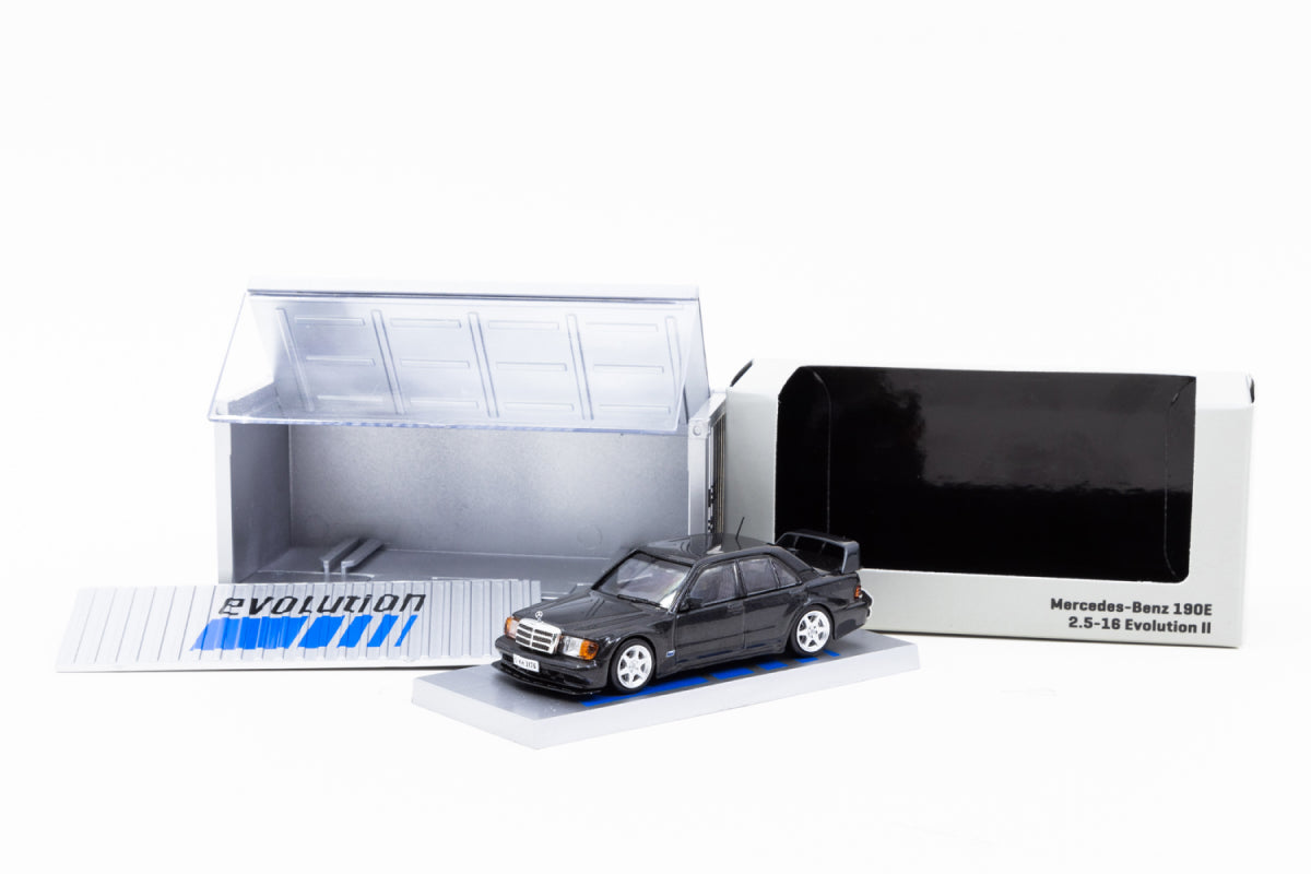 Mercedes-Benz 190 E 2.5-16 Evolution II Black Metallic with Container