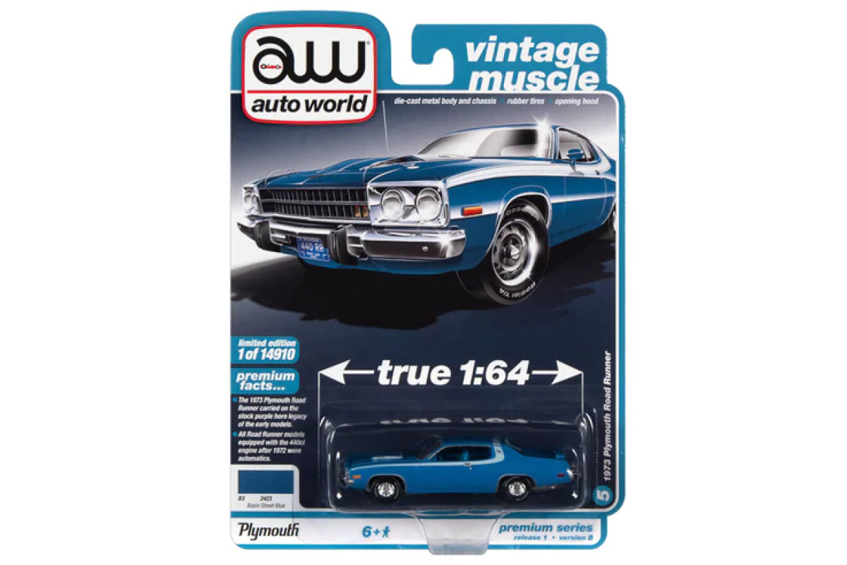 1973 Plymouth Road Runner (Basin Street Blue)