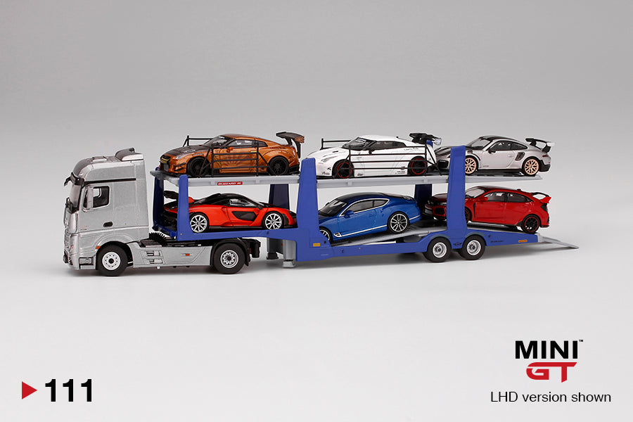 111 - Mercedes-Benz Actros with car carrier trailer – Modelmatic