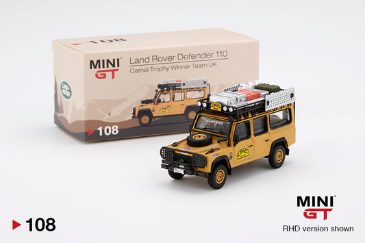[Pre-owned] #108 - Land Rover Defender 110 1989 Camel Trophy Winner